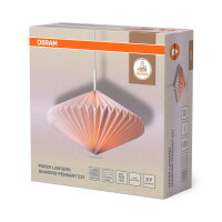 Decor Paper Lantern Diamond Pendant E27 White OSRAM 4058075847149