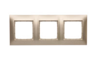 Rámeček 3-násobný Simon 54 Premium, IP20/IP44, zlatá matná, metalizované DR3/44
