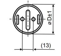 Světelný kompenzační kondenzátor 18uF dráty 210mm patní šroub M8 LCP0180021
