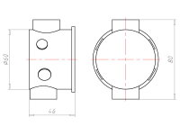 Krabice přístrojová ECON 10, pod omítku KAISER 1056-21