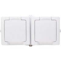 137002003 Double earthed socket outlet w