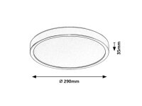 Stropní svítidlo MAUREC LED 18W RABALUX 75081