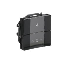 ABB KNX Prvek ovládací 2nás. se sběrnicovou spojkou antracitová 6126/01-81-500