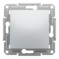 ASFORA Spínač jednopólový řazení 1, bezšroubový, alu SCHNEIDER EPH0100161