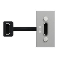 NOVÁ UNICA HDMI konektor (předzapojený), 1M, Aluminium SCHNEIDER NU343030