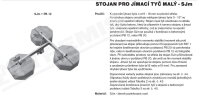 Stojan pro jímací tyč SJm FeZn (bez betonu PB) TREMIS V541