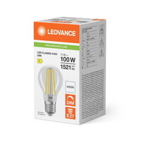 Světelný zdroj LED CLASSIC A DIM P 11W 840 Clear E27 LEDVANCE 4099854777196