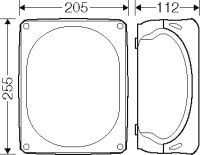 Kabelova rozvodka do 25 mm2 3f, 35 mm2 1f, bez svorek HENSEL KF 2500 G