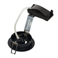 NEW TRIA kruhova downlight matna cerna 230V GU10 50W SLV 113490