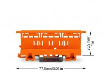 Upevňovací adaptér řada 221 4mm2 oranžová WAGO 221-500