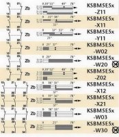 KSBM5E51X11 Koncový spínač kovový s nast