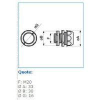 RAMG-016 průchodka pro GSIG, IP 64, d 16 mm, závit M1,5 INSET 11031