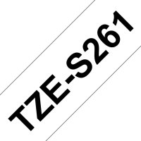 BROTHER TZe-S261, bílá / černá (36mm, extr. adhez.)