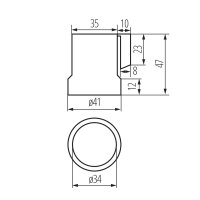 Keramická objímka HLDR-E27-F ( CP800F-E27) 02161 Kanlux