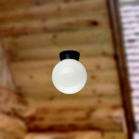 Stropní svítidlo Globes 200 černá 60W IP43 E27 COMPOLUX 916943/07