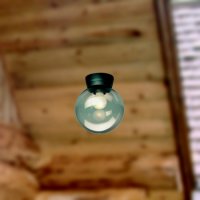 Stropní svítidlo Globes 200 černá s kouřovým difuzorem 60W IP43 E27 916943/07K