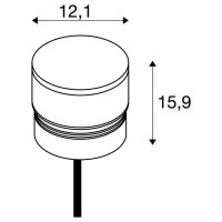 M-POL S Polehead Shader hlava svítidla antracit 11 W 285/310 lm 2700/3000K CRI90