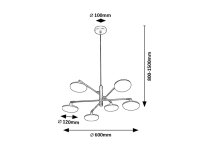 MADI LED 24W IP20 matná černá 3000K 2350lm RABALUX 72239