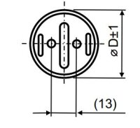 Světelný kompenzační kondenzátor 2uF 25x60mm dráty 210mm šroub M8 LCP0020021