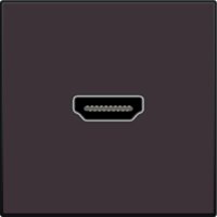 Zásuvka HDMI-HDMI-DARK BROWN NIKO 124-69417