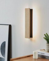 Nástěnné svítidlo ZUBIALDE LED dřevo/černá 12W IP20 EGLO 901741