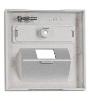 Kryt datové zásuvky 1x RJ45 UAE SFB, popisové pole, stříbrný SCHRACK EV124314--