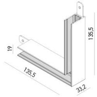 XCLICK S SURFACE CONNECTOR 90grd SAME PL