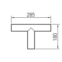 XFREE M SUSP. T-shape CONNECTOR D/I 13W/