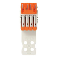 1vodičová pružinová svorkovnice, Páčka, Push-in CAGE CLAMP, Světle šedá