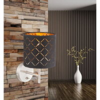 Nástěnné svítidlo CLARKE nikl 1xE14, max. 40W 230V GLOBO 15229W