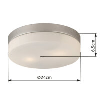 Stropní svítidlo OPAL nikl 2xE27, max. 40W 230V GLOBO 48402