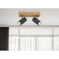 Nástěnné svítidlo ROBBY grafit 2xGU10, 35W 230V GLOBO 57911-2G