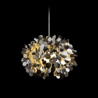 CONFETTI závěsná chromovaná fólie 230V E27 28W RENDL R13285