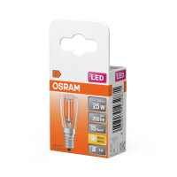 LED SPECIAL T26 2.8W 827 Clear E14 OSRAM 4058075432871