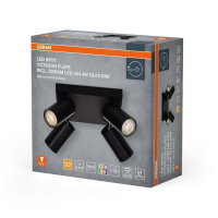 Stropní svítidlo LEDVANCE LED SPOT OCTAGON BLACK Plate 4x3.4W 927 DIM