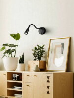 Nástěnné svítidlo OLIVANDINO LED FLEX 3,8W IP20 černá EGLO 901818