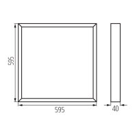LED panel BLINGO U 34W SR 120NW KANLUX 39172