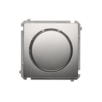 Otočný stmívač pro stmívatelné LED 230VAC, 2-250W, stříbrná matná metalizované