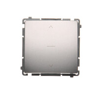 Třípólový žaluziový spínač 1-0-2, stříbrná matná metalizované BMZW1K.01/43