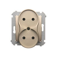 DG2MZN.01/44 dvojitá kolíková zásuvka be