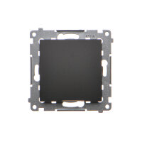 Spínač jednopólový, řazení 1, 16AX 250V~, černá matná KONTAKT SIMON DW1A.01/49