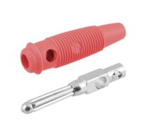 811-036 banánek na kabel 4mm červený