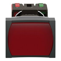 Schneider xB6DF4B5B Ovládač stiskací prosvětlený lícující s aretací,1 Z+1V-rudý