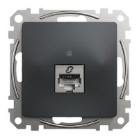 Sedna D/E Datová zásuvka 1xRJ45 kat. 6 STP, Antracit SCHNEIDER SDD114461S