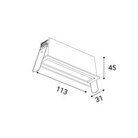Zápustné svítidlo RIVA MINI WW 6, B DALI/PUSH 10W 2700K/3000K/4000K UGR černá