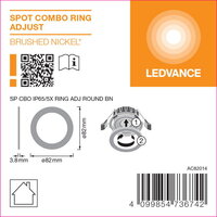 SPOT COMBO IP65/5X RING ADJUST IP65/5X RING ADJ ROUND BN LEDVANCE 4099854736742