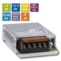 Napájecí zdroj 15W, DC12V/1,25A, IP20, kovové provedení MCLED ML-732.050.45.0