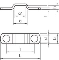 OBO 7905 5 G Příchytka pro odlehč. tahu pro kabel 5mm Ocel galv. zinek