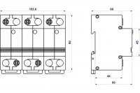 Svodič impulzních proudů HLA50-440/3+0 LED SPD typ 1 HAKEL 10964