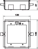 OBO 6109950 Nosič pod omítku WG-UK2